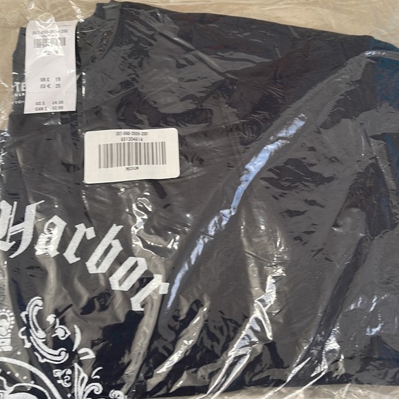 Hollister Women’s Graphic Tee crop t shirt crewneck blue t shirt medium - Picture 2 of 3